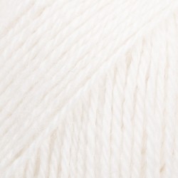 Alpaca uni colour biały 101