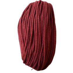 Sznurek bawełniany 5mm bordo