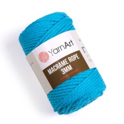 Macrame Rope 3mm turkus 763