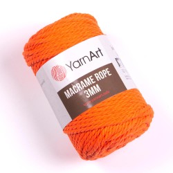 Macrame Rope 3mm neon oranż...