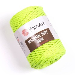 Macrame Rope 3mm neon limon...