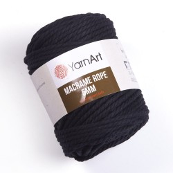 Macrame Rope 5mm czarny 750