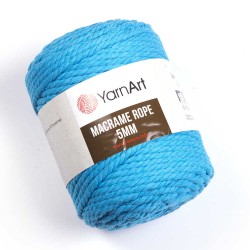 Macrame Rope 5mm turkus 763