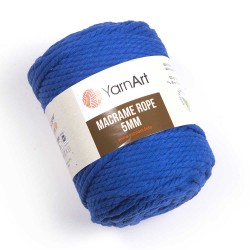 Macrame Rope 5mm niebieski 772