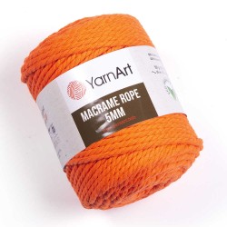 Macrame Rope 5mm neon oranż...